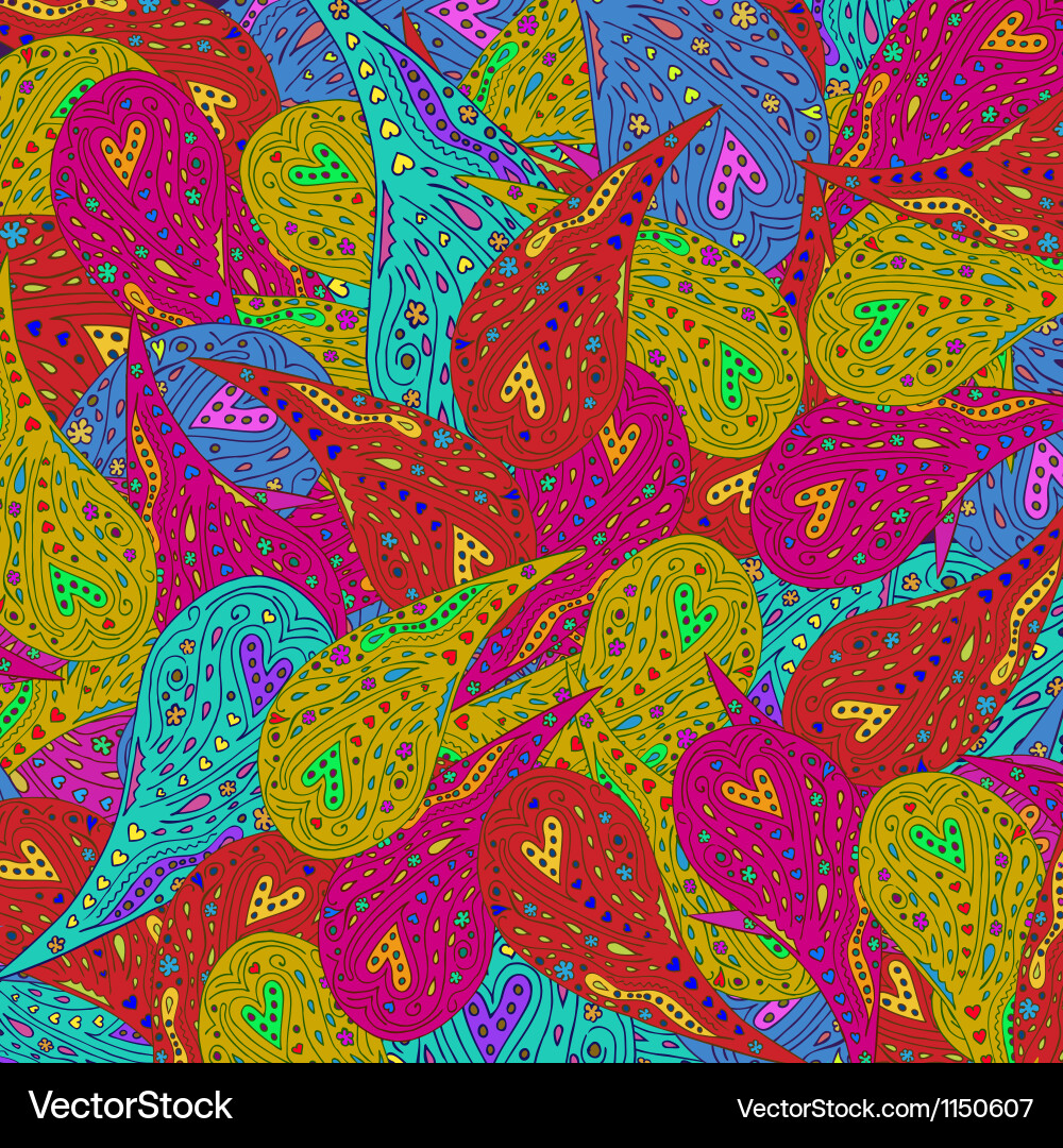 Seamless abstract hand drawn pattern Royalty Free Vector