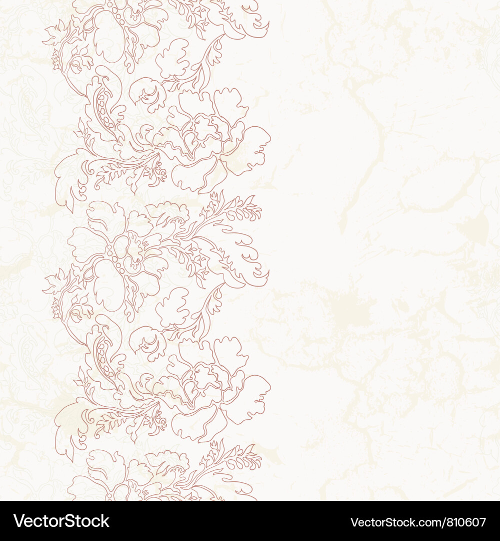 Seamless floral vintage pattern Royalty Free Vector Image