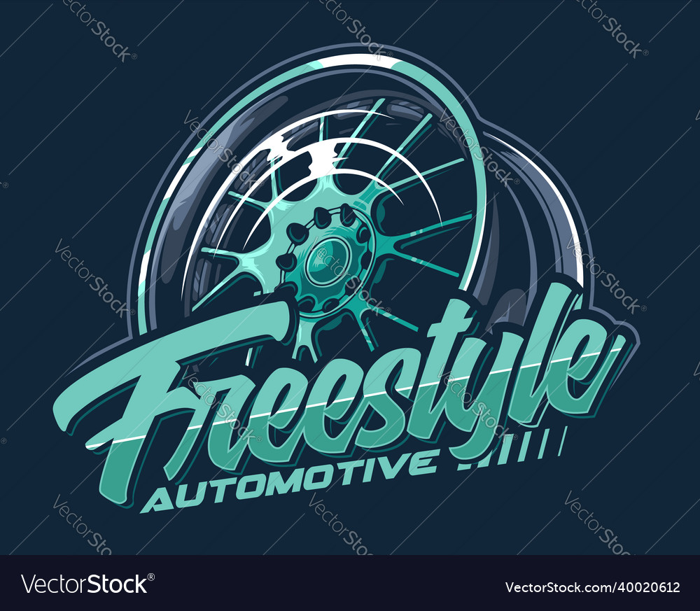 Tire shop wheel logo template logo tires Vector Image