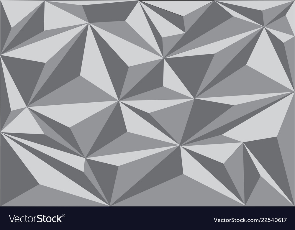 Download Abstract grey triangle polygon pattern background Vector Image