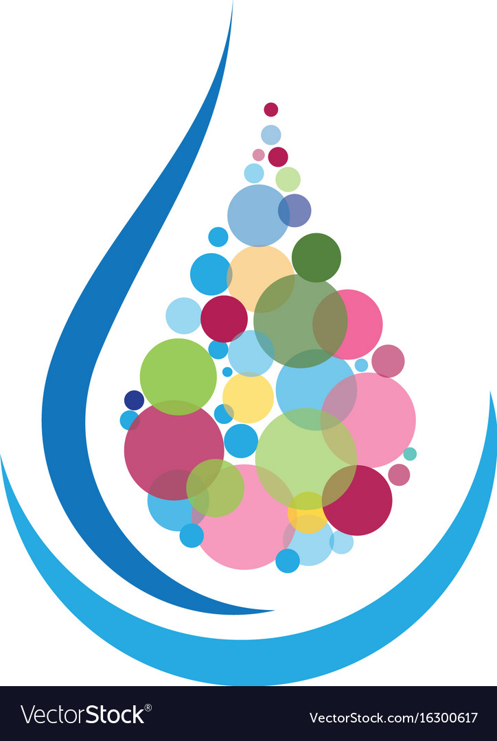 water drop logo template design royalty free vector image