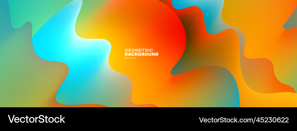 Dynamic liquid waves abstract background for Vector Image