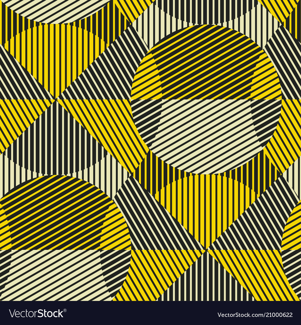 Geometric seamless pattern with round shapes Vector Image