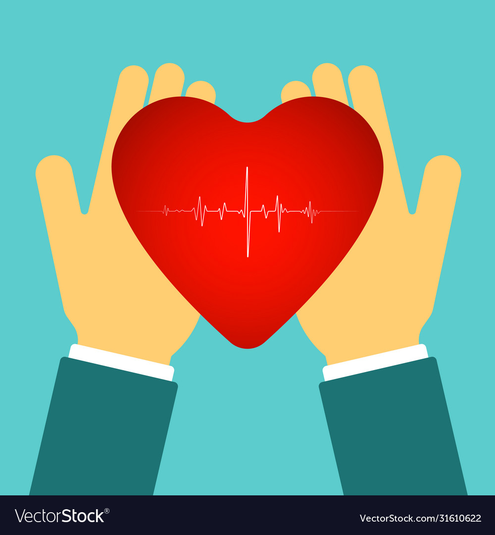 Heart hand 2 Royalty Free Vector Image - VectorStock