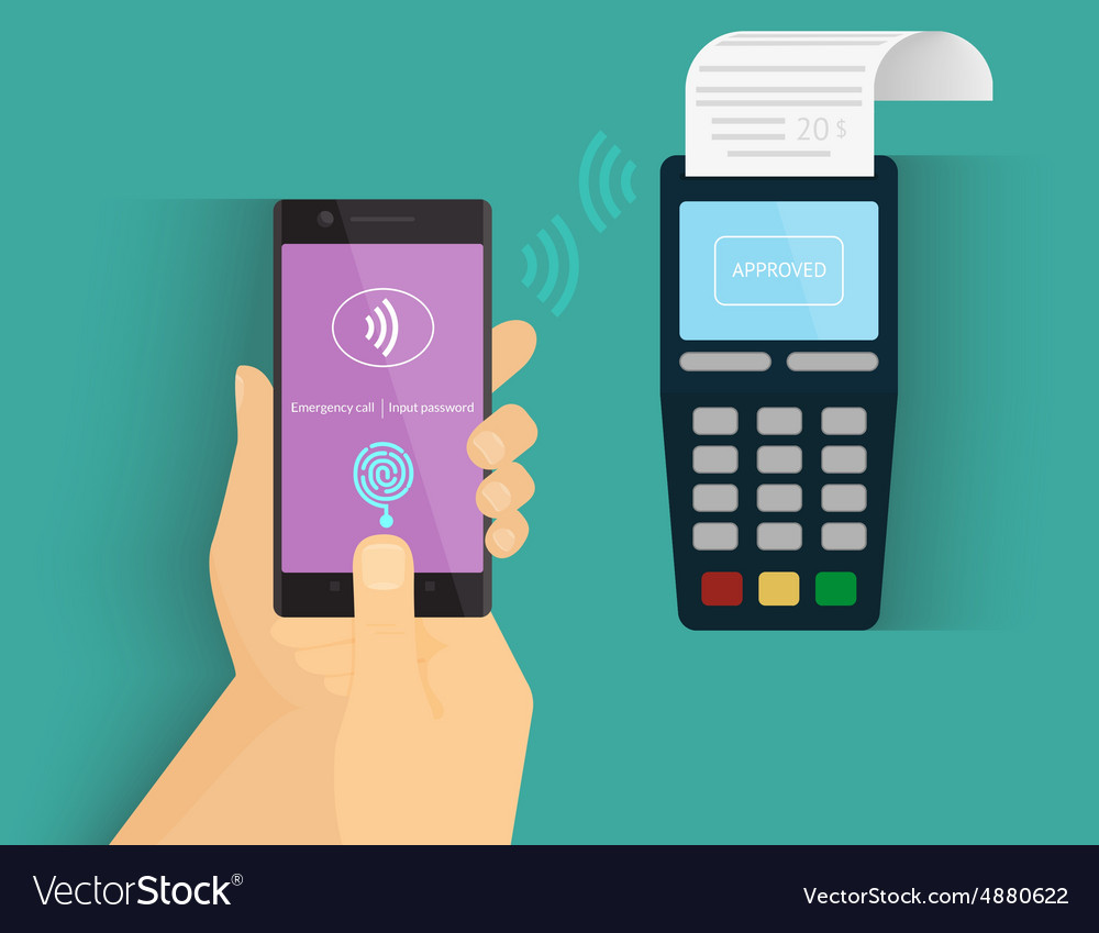 Mobile payment Royalty Free Vector Image - VectorStock