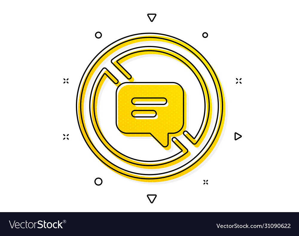 Stop Talking Icon Chat Message Or Sms Royalty Free Vector Stop Talking Icon Chat Message Or Sms Royalty Free Vector