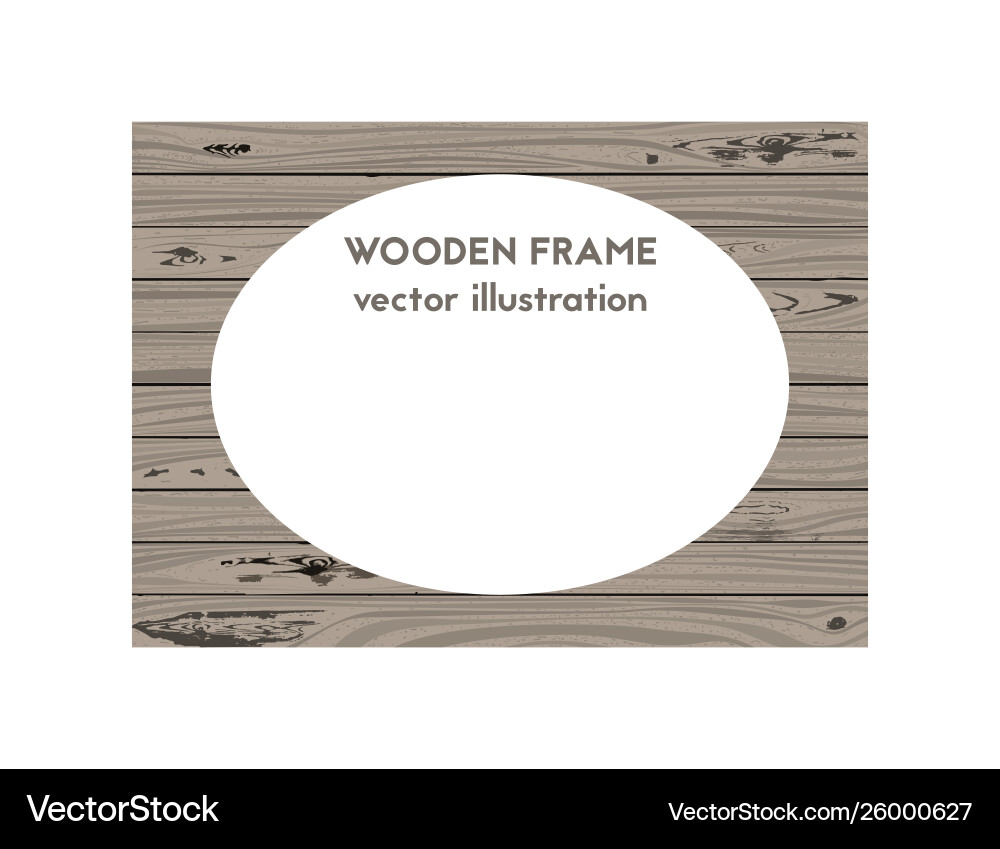 Oval old frame Royalty Free Vector Image - VectorStock