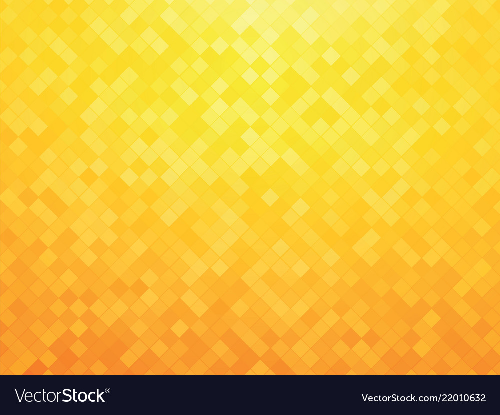 Abstract yellow mosaic background Royalty Free Vector Image
