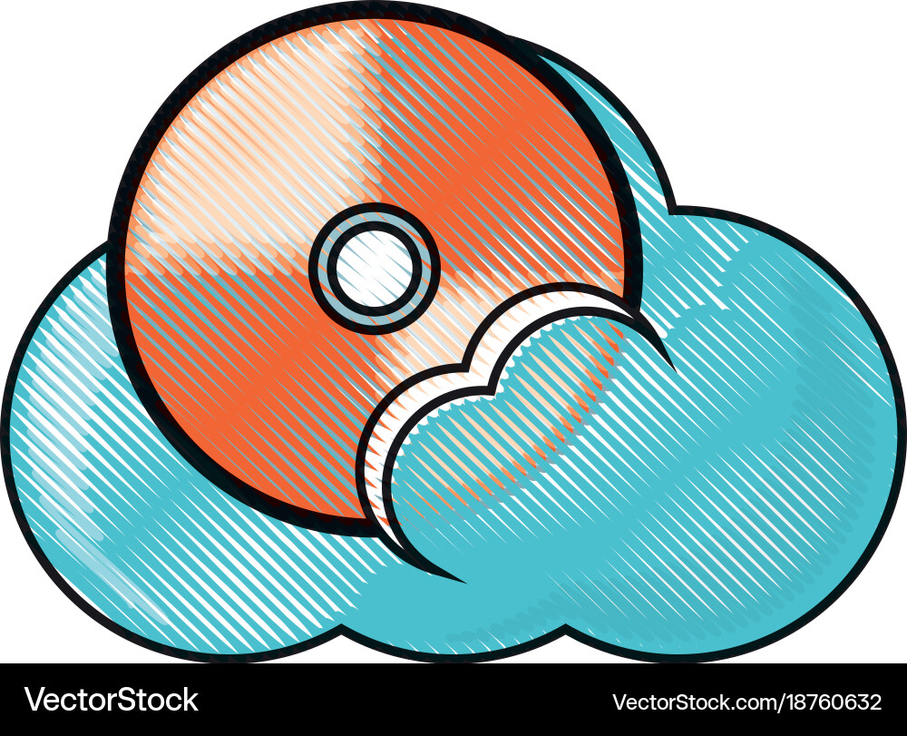 Cloud storage design concept Royalty Free Vector Image