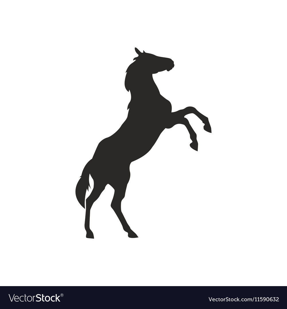 Horse silhouette Royalty Free Vector Image - VectorStock