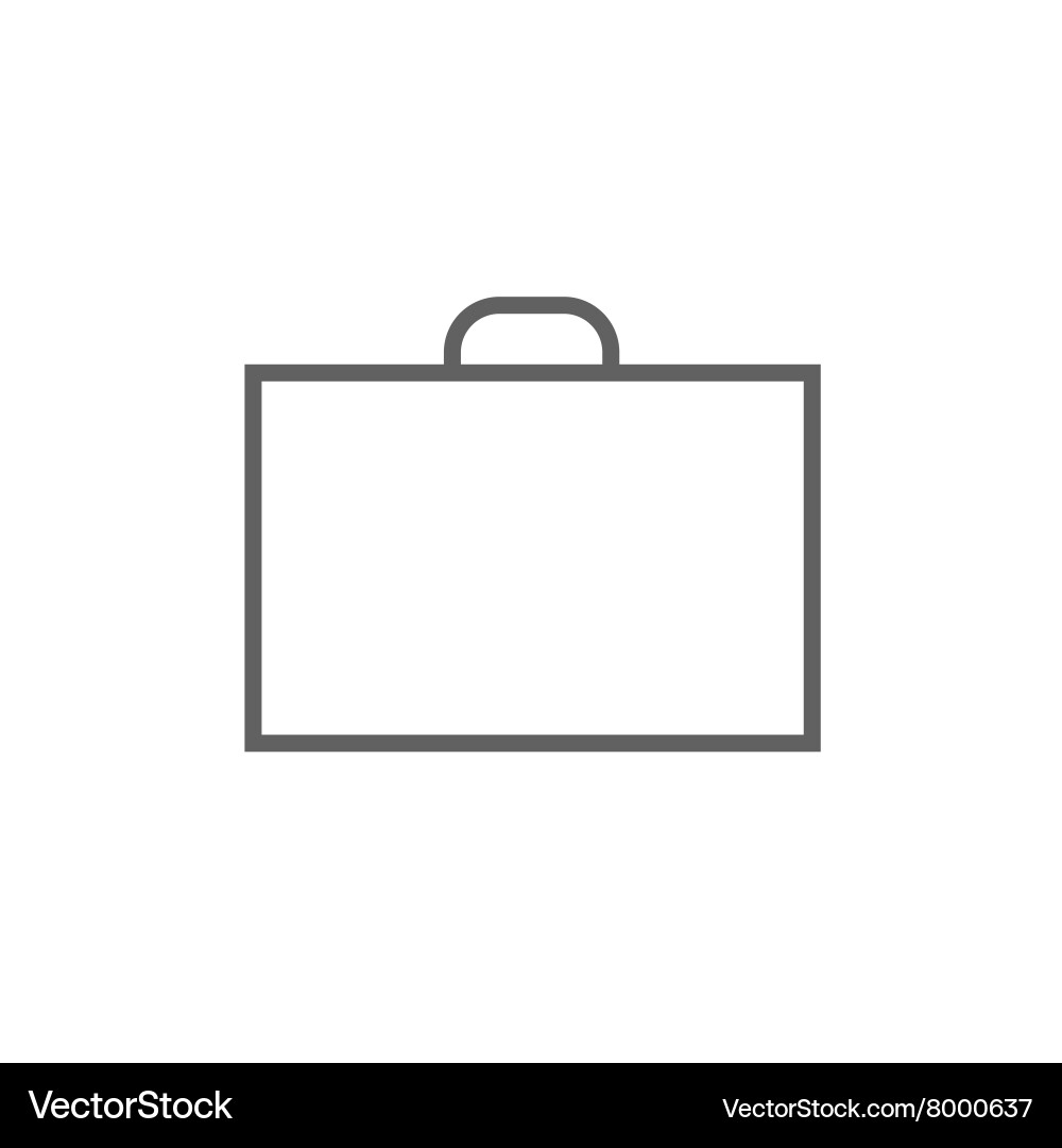 Briefcase line icon Royalty Free Vector Image - VectorStock