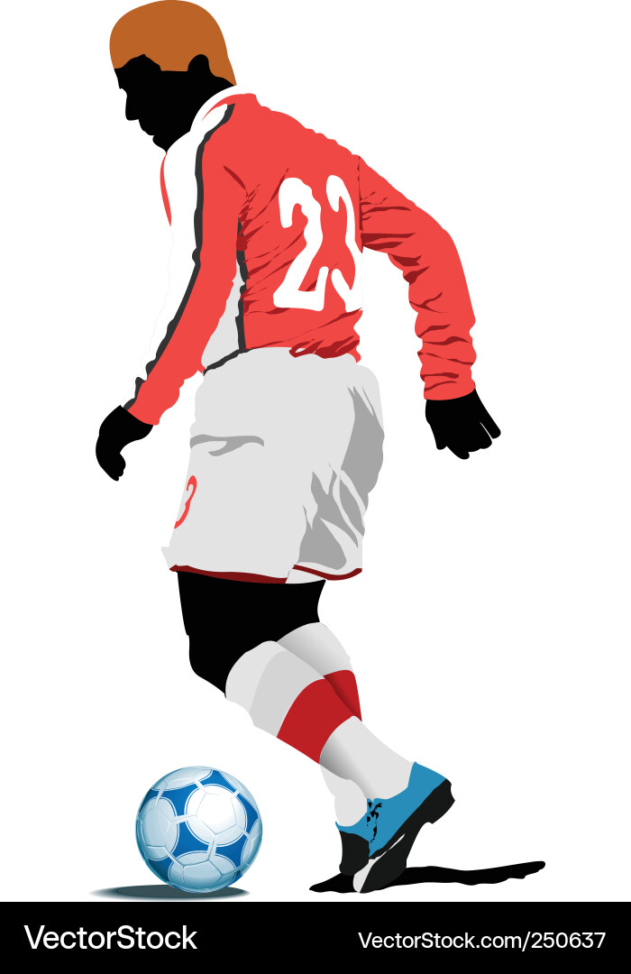 Football player Royalty Free Vector Image - VectorStock