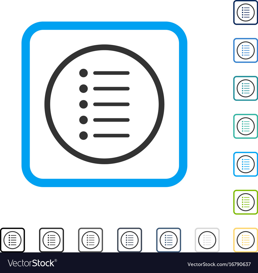 Items framed icon Royalty Free Vector Image - VectorStock