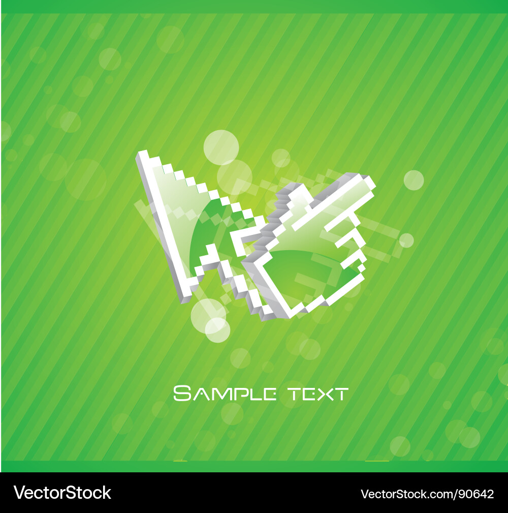 Background cursor Royalty Free Vector Image - VectorStock