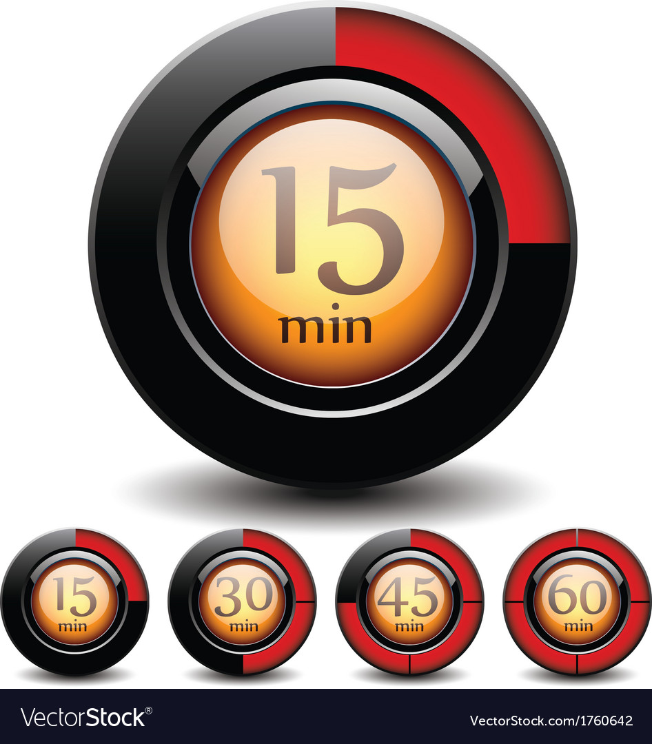 Set digital buttons Royalty Free Vector Image - VectorStock