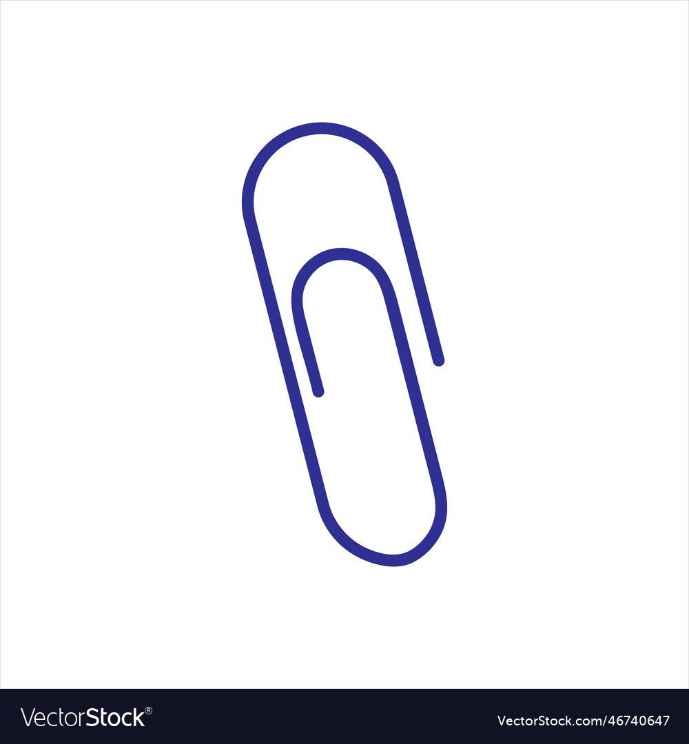 Clip pin paper Royalty Free Vector Image VectorStock