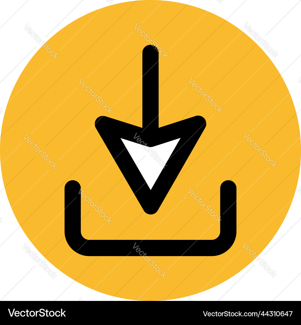 Pc download on a white background Royalty Free Vector Image