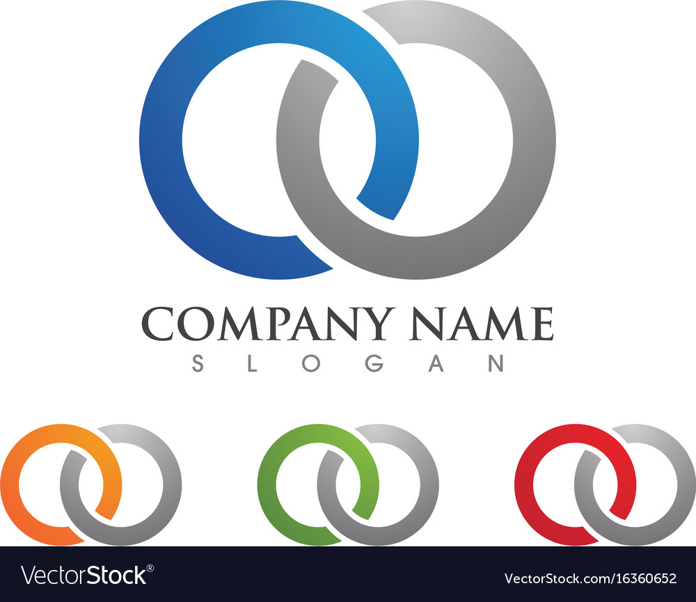 Business corporate abstract unity logo design Vector Image