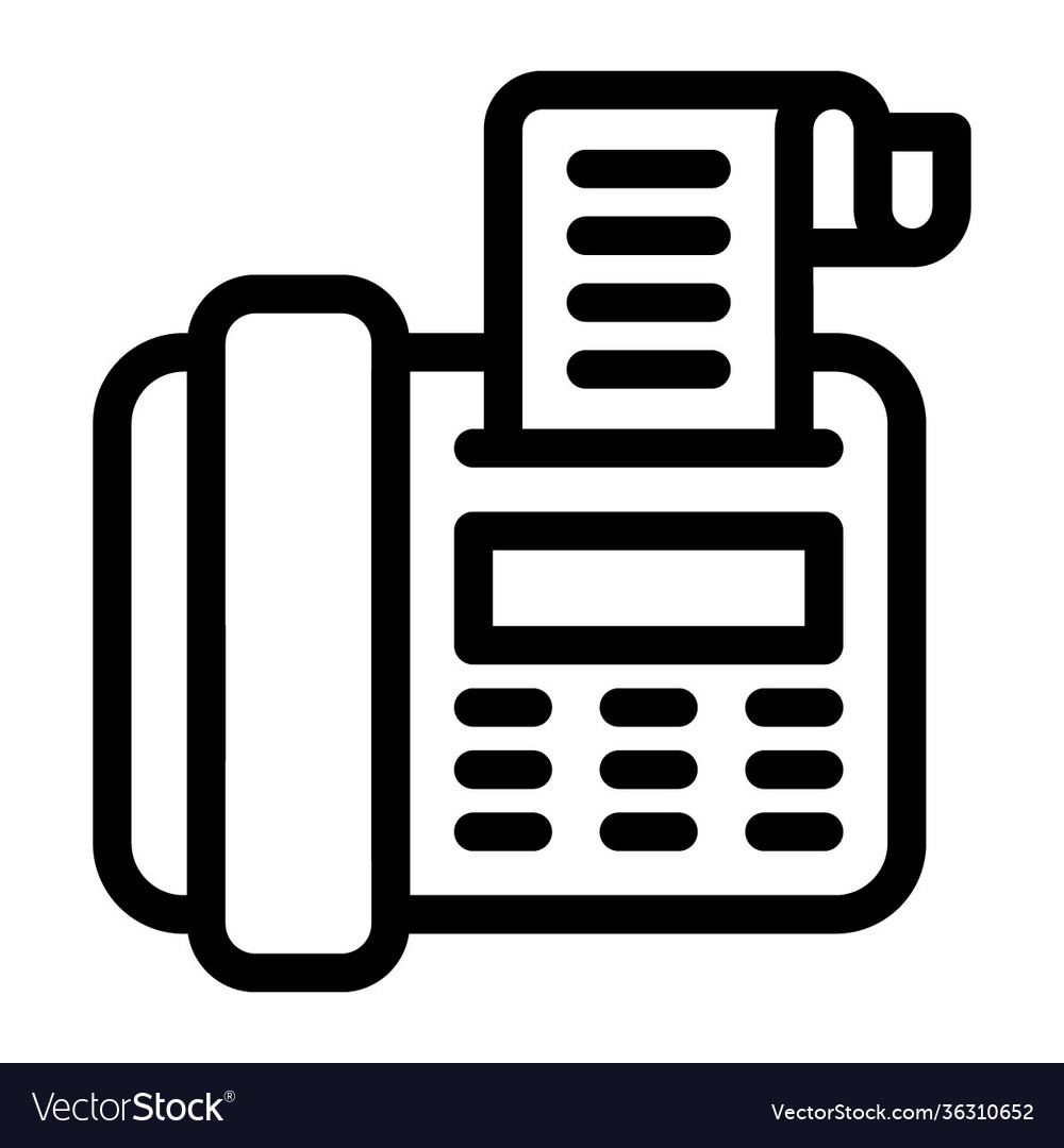 Fax Royalty Free Vector Image VectorStock