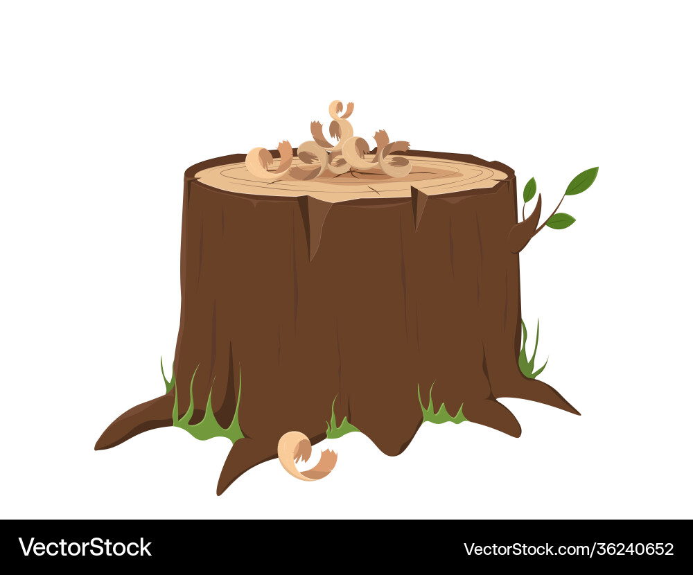 Wood trunks Royalty Free Vector Image - VectorStock