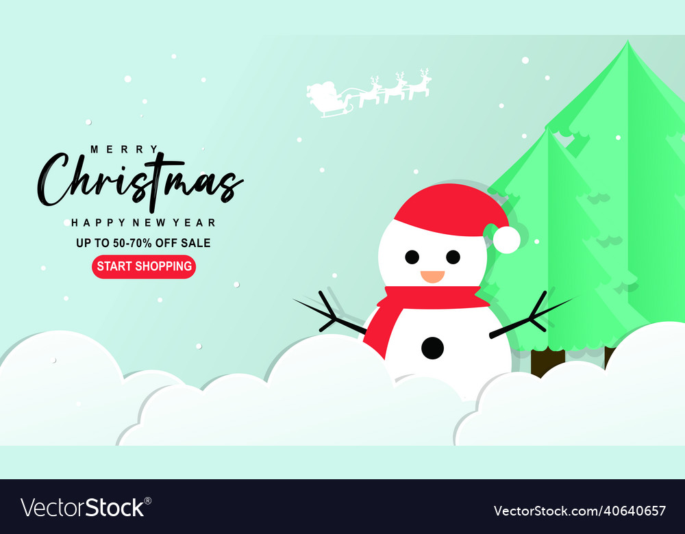 Merry christmas happy new year logo Royalty Free Vector