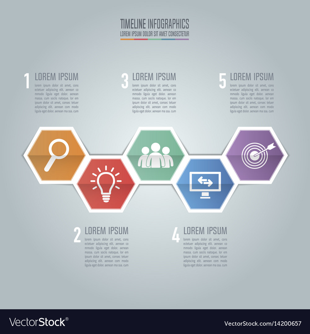 timeline infographic design and