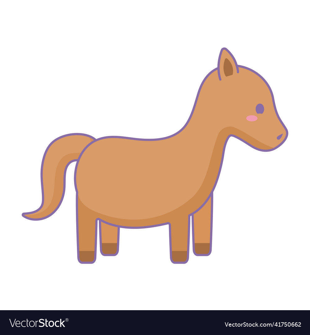 Brown horse design Royalty Free Vector Image - VectorStock