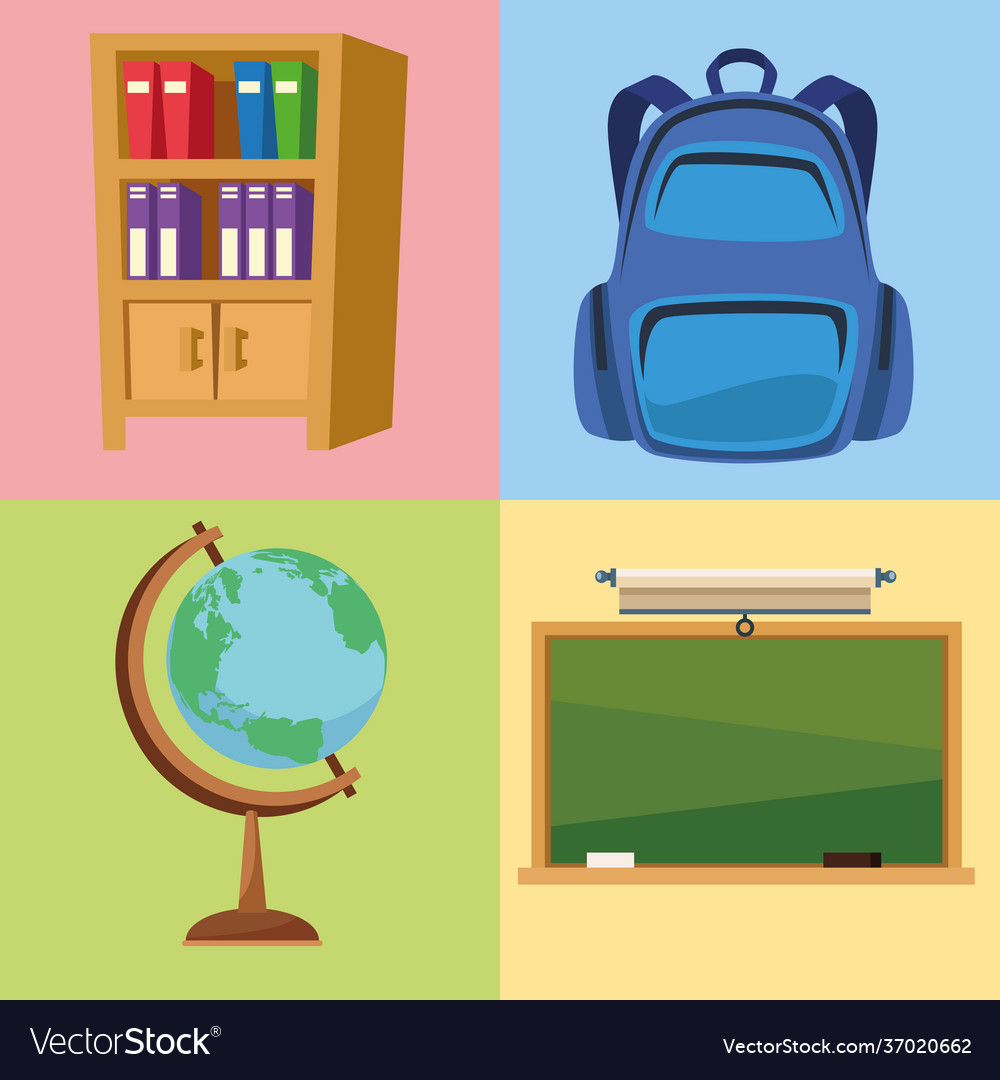 School Set Icons Royalty Free Vector Image Vectorstock School Set Icons Royalty Free Vector Image Vectorstock
