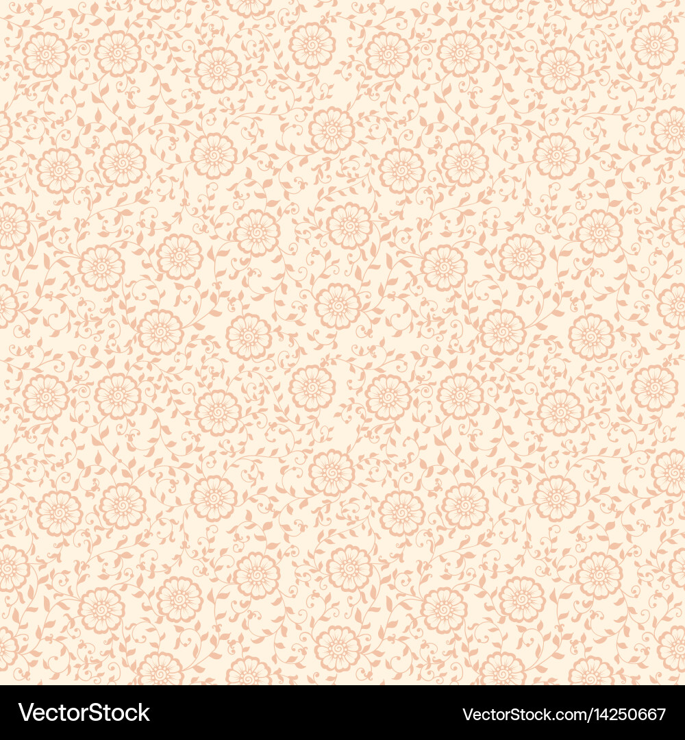 Flower seamless pattern background Royalty Free Vector Image
