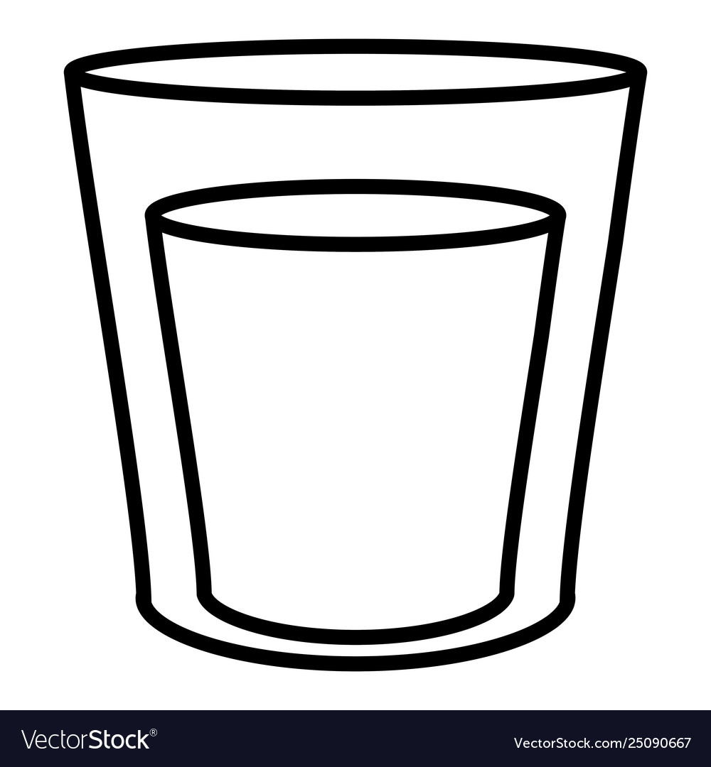 Glass with beverage icon Royalty Free Vector Image