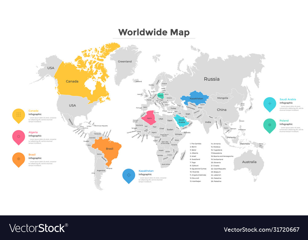 Modern Infographic Template Royalty Free Vector Image