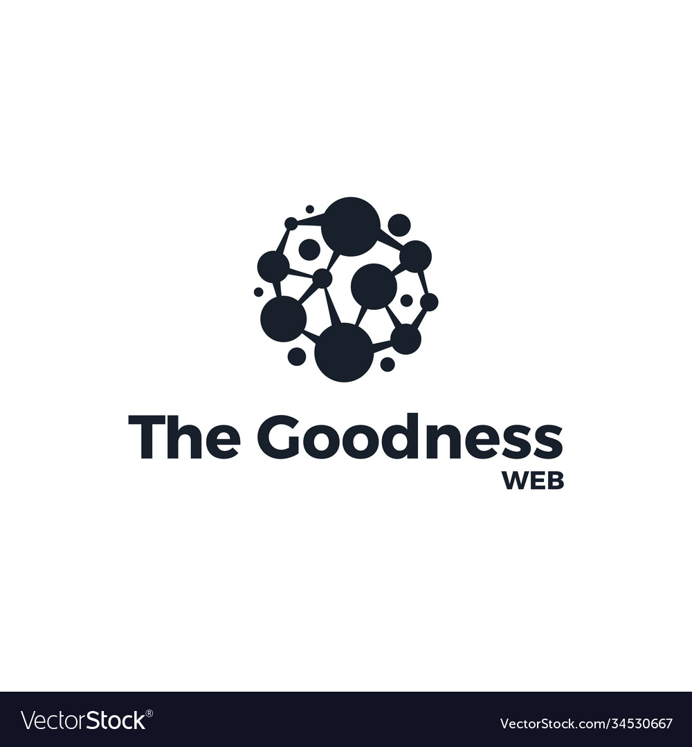 Network logo connecting people business web Vector Image