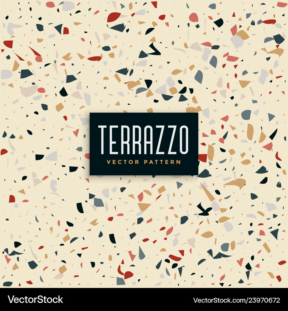 Abstract terrazzo tiles pattern background Vector Image