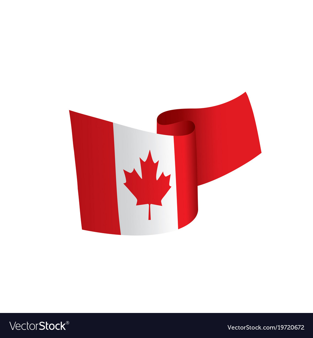 Canada flag Royalty Free Vector Image - VectorStock