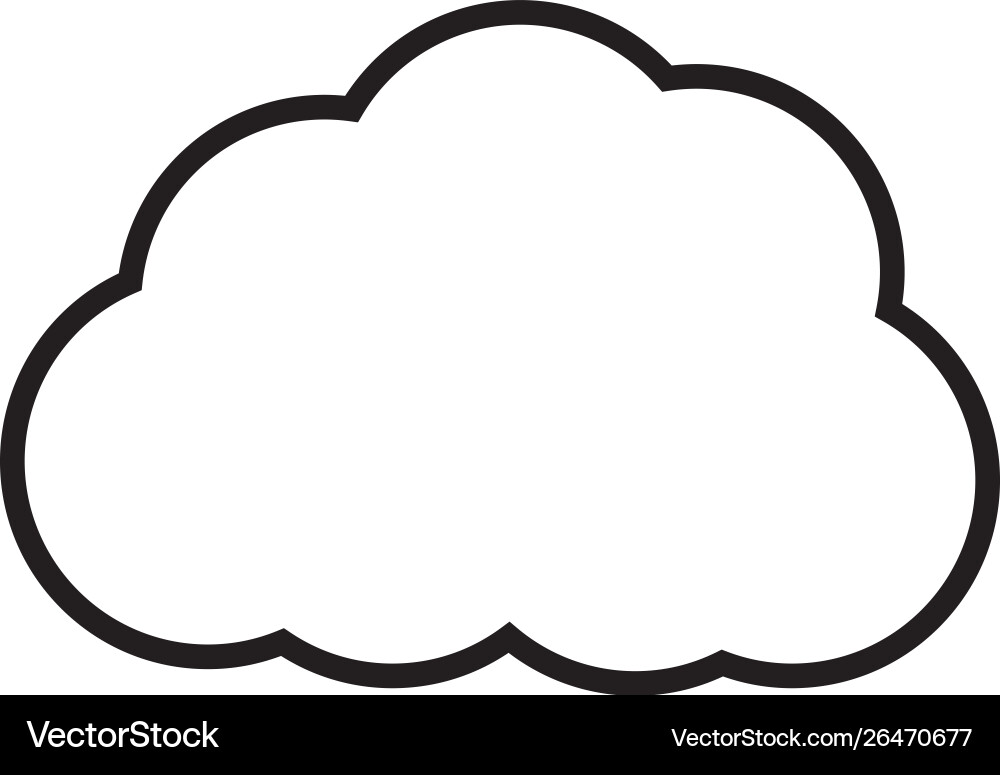 Cloud template Royalty Free Vector Image - VectorStock