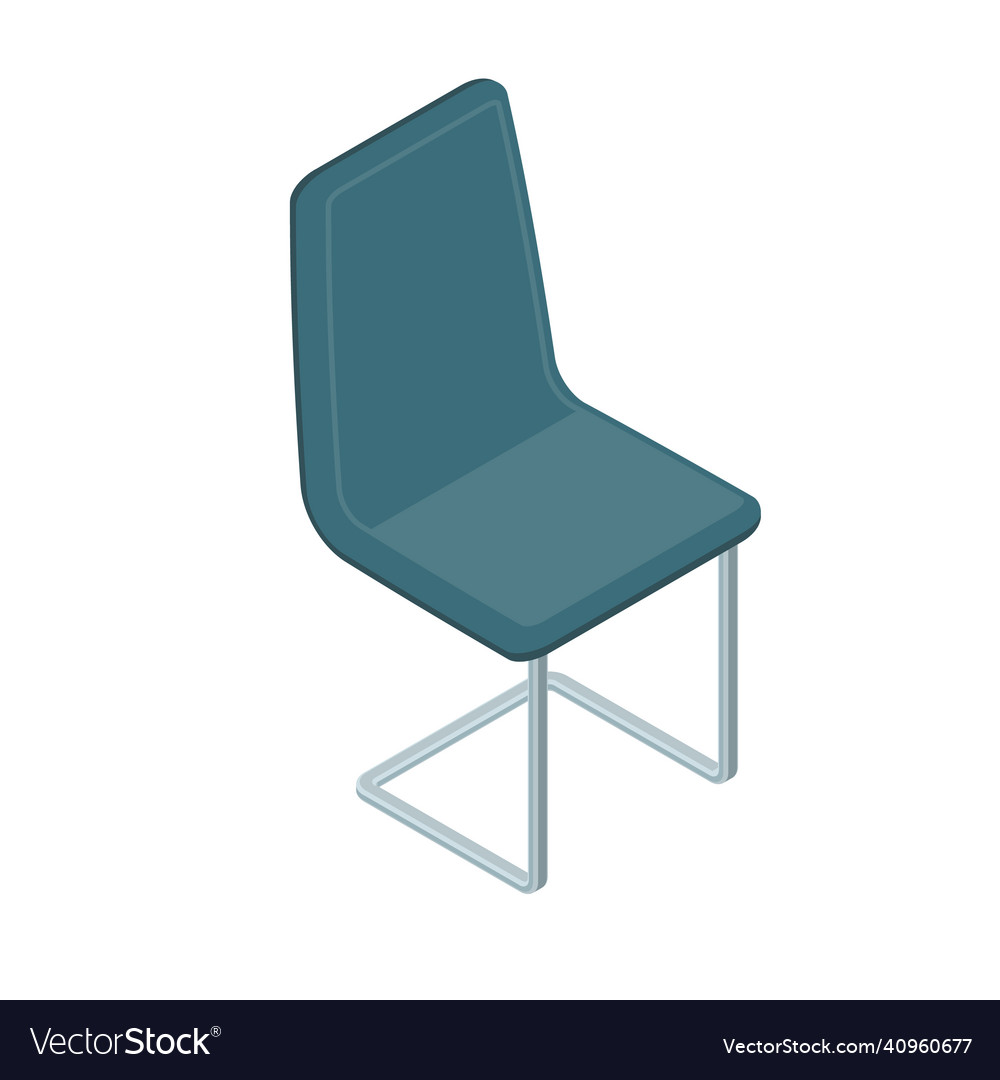 Office modern chair isometric element of modern Vector Image