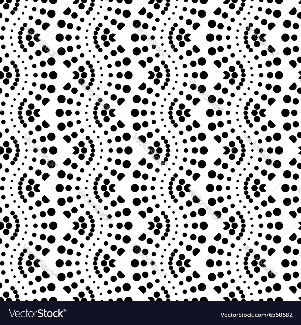 Design seamless monochrome dots pattern