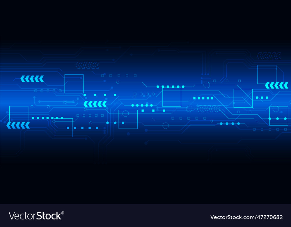 Technology background with hi-tech digital data Vector Image