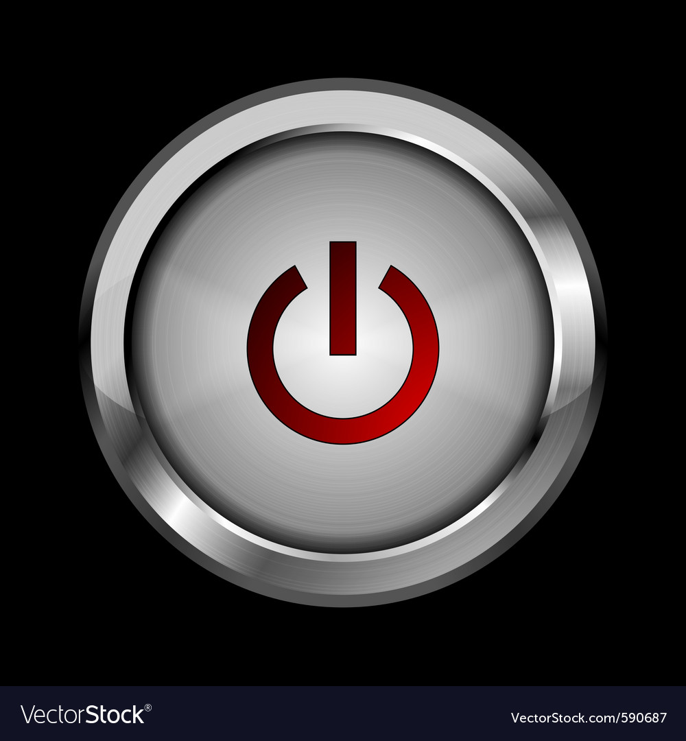 Abstract metal button design Royalty Free Vector Image