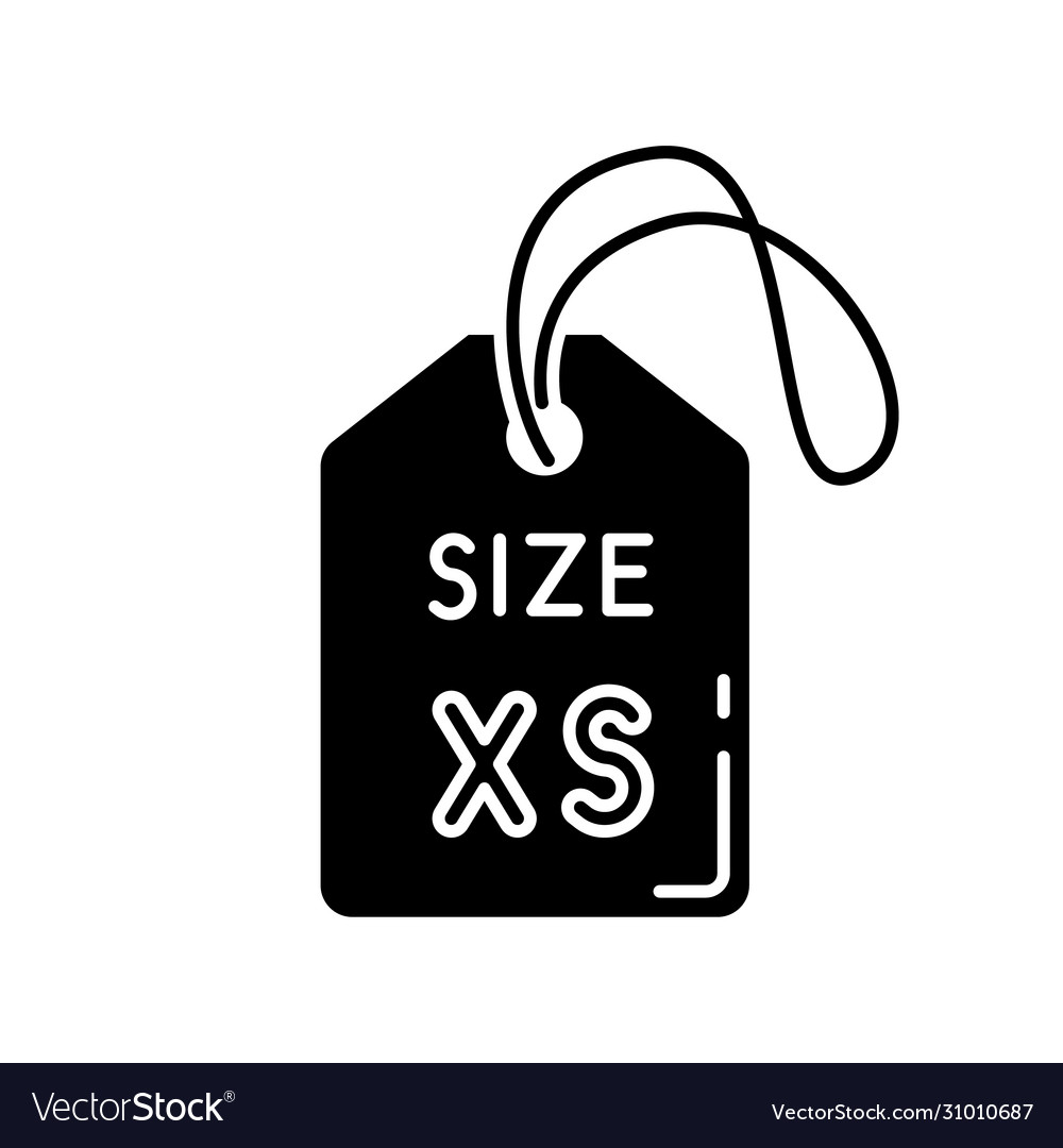 Clothing Size Label Icon in Black. Small, Large and Extra Large Sizes. XS,  S, M, L, XL, XXL Tags. Vector EPS 10 Stock Vector - Illustration of  dimension, badge: 200742486