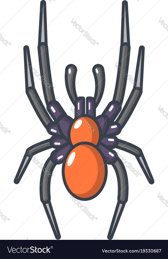 Spider icon cartoon style Royalty Free Vector Image