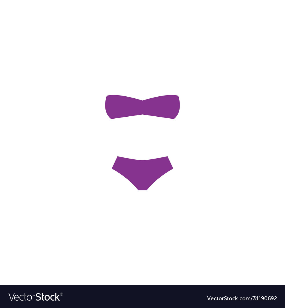 Bikini icon Royalty Free Vector Image - VectorStock