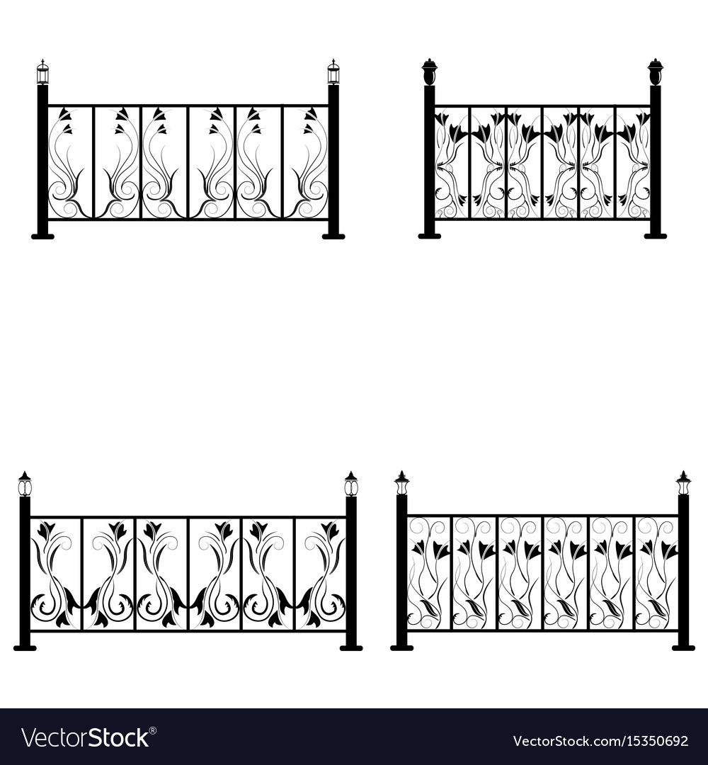 Fence icons set Royalty Free Vector Image - VectorStock