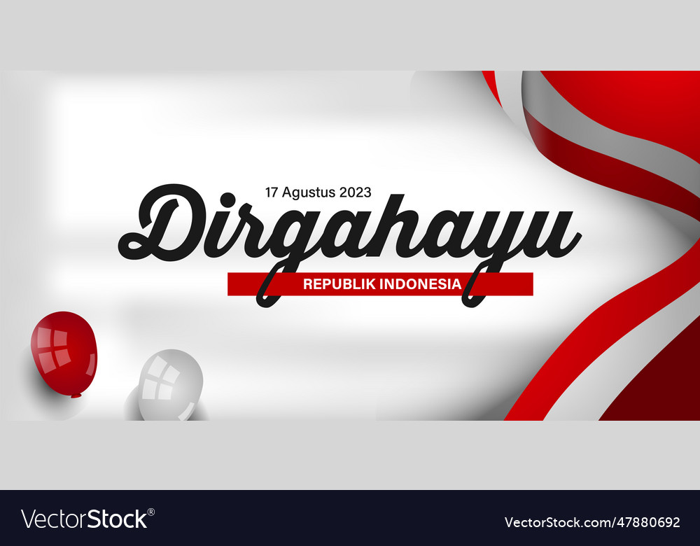 Indonesia independence day celebration theme Vector Image