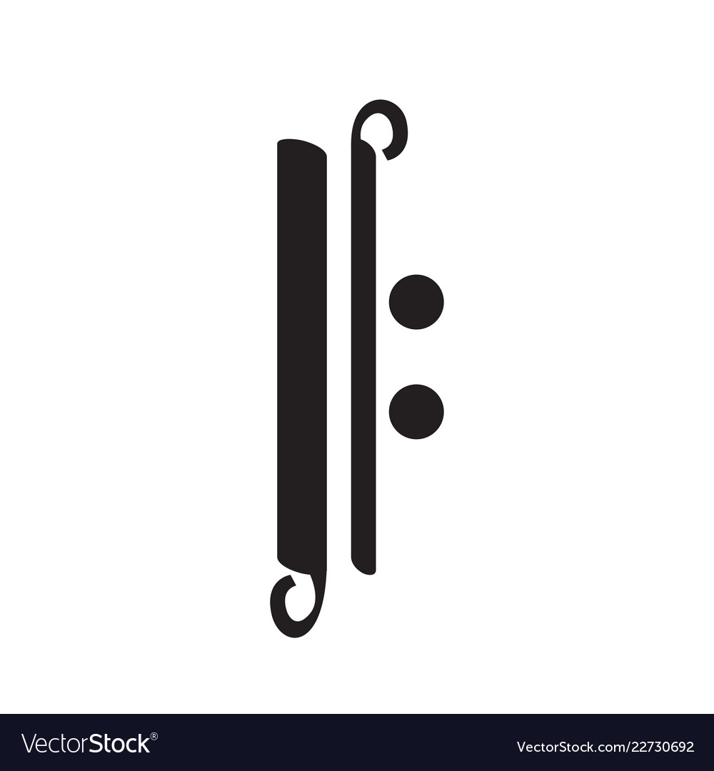 Isolated repeat sign musical note Royalty Free Vector Image