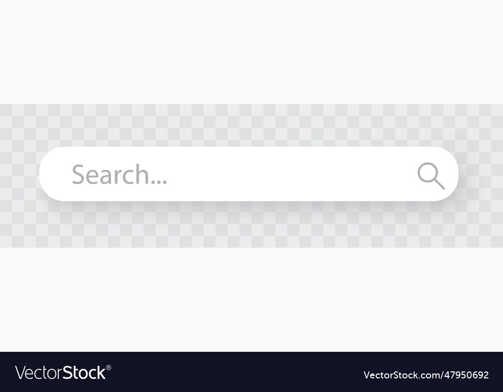 Search bar boxes with shadow Royalty Free Vector Image