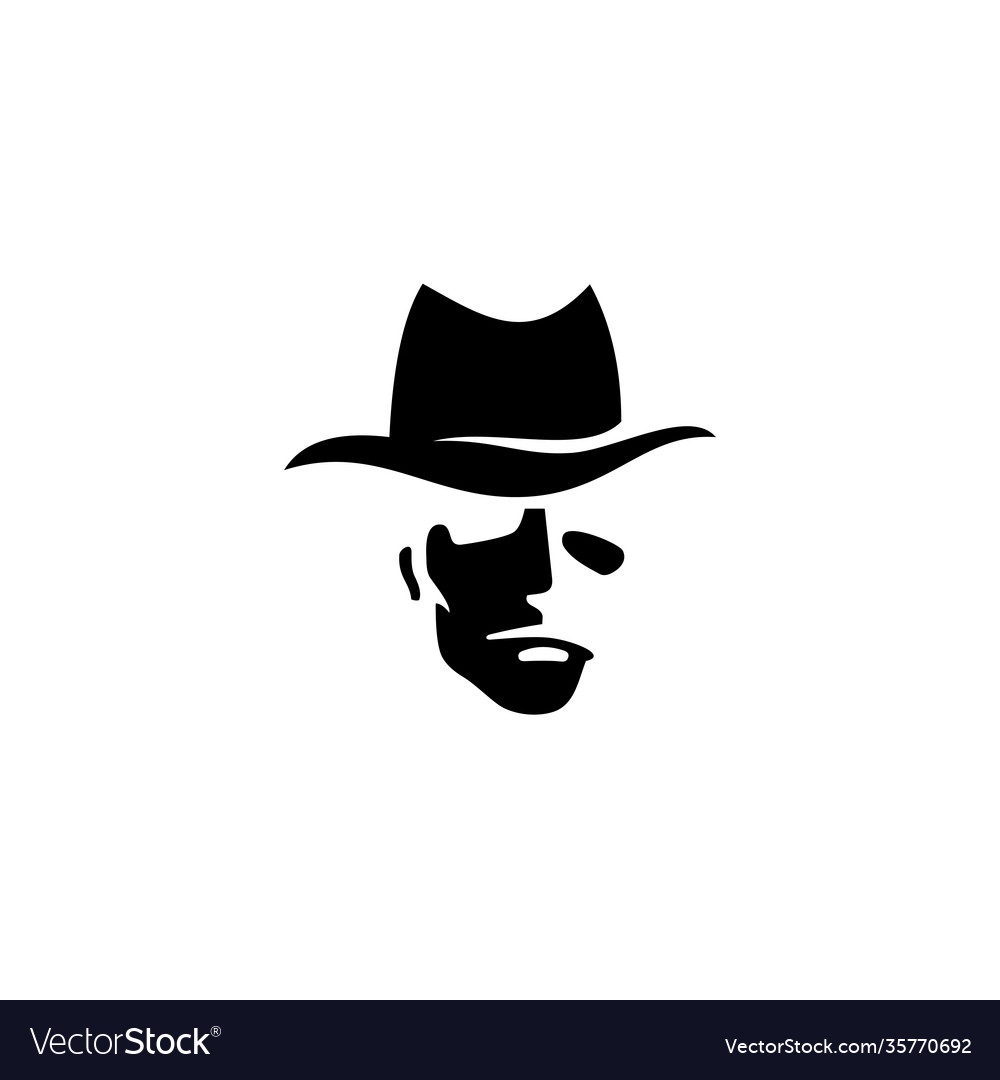 Spy isolated flat detective icon Royalty Free Vector Image