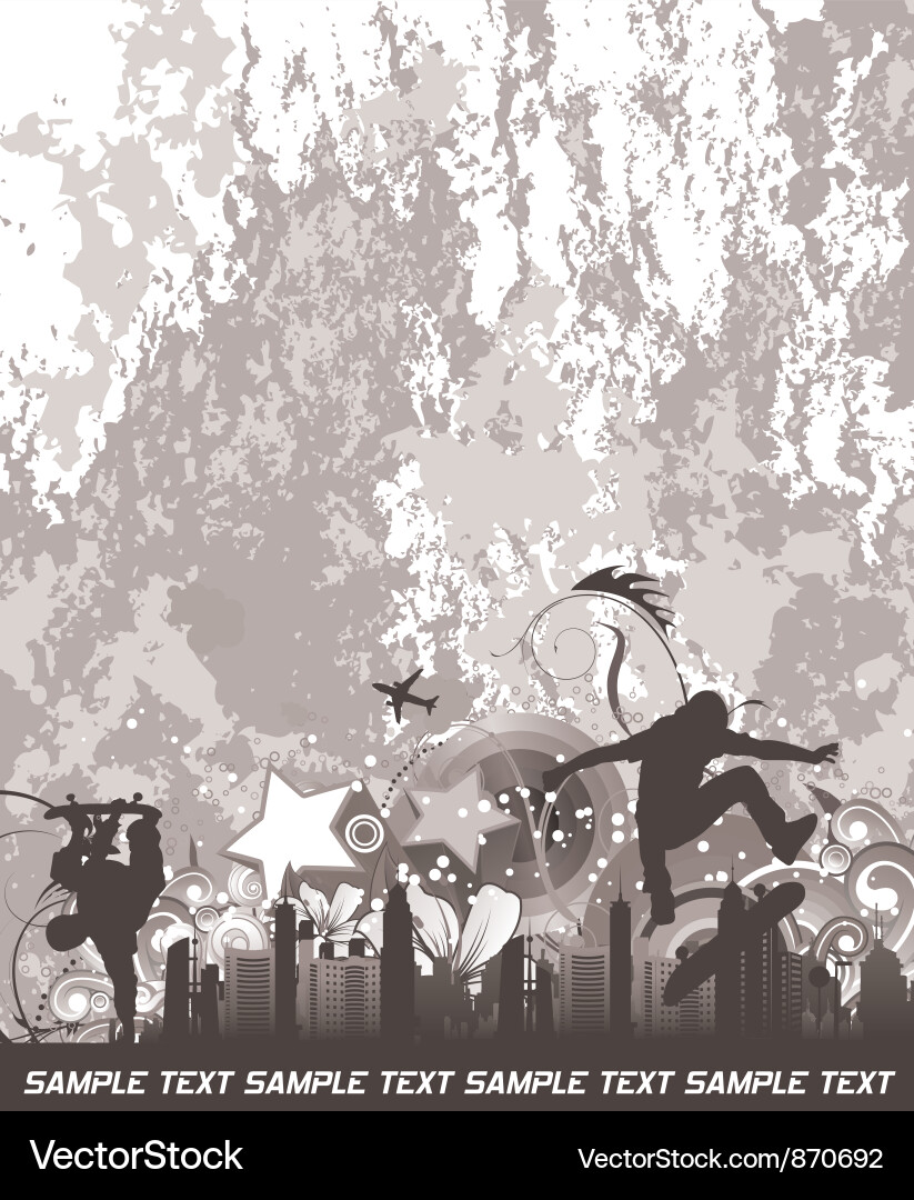 Urban background Royalty Free Vector Image - VectorStock