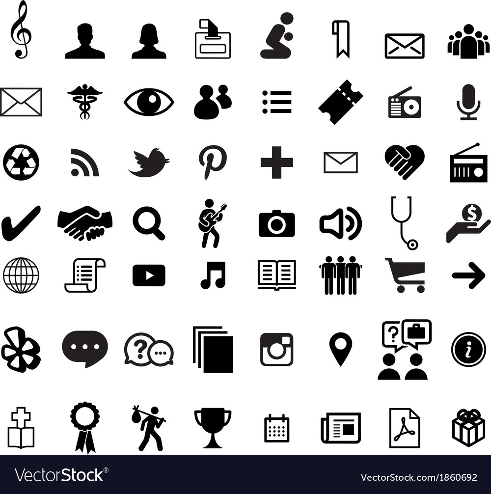 Various computer icons