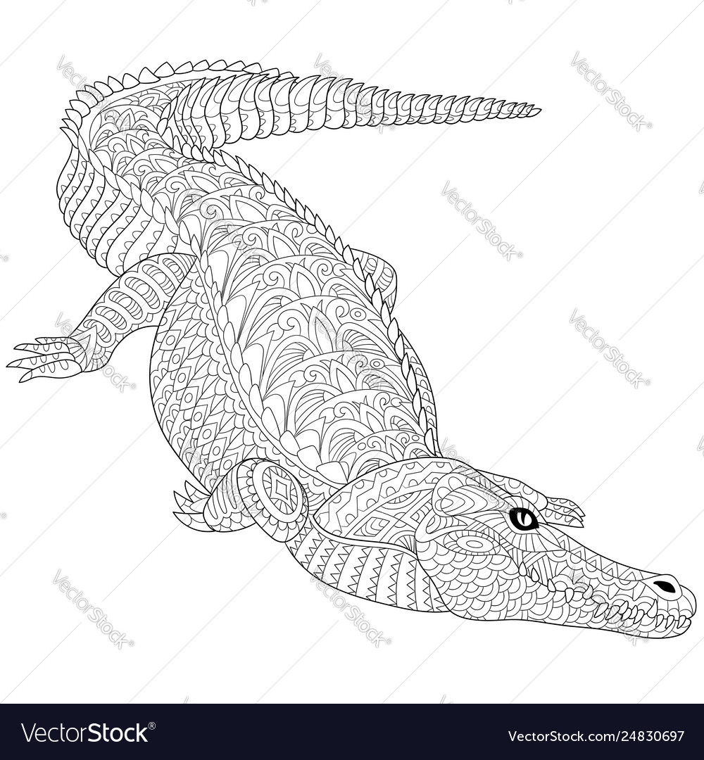 alligator pictures to color